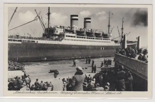 09709 AK Nordseebad Cuxhaven - Hapag-Dampfer "Hansa" fährt ab 