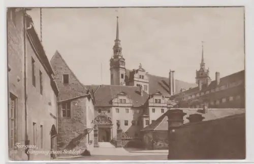 74586 AK Torgau - Eingang zum Schloß, Verlag Trinks & Co. Leipzig
