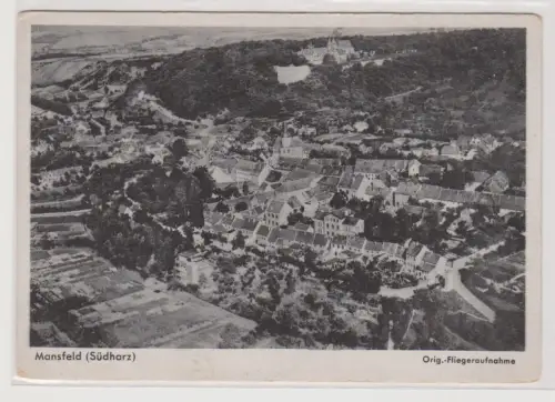97576 Ak Mansfeld (Südharz) - Original Fliegeraufnahme 