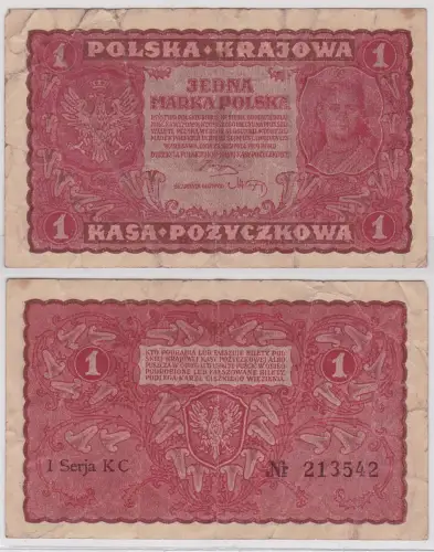 1 Marka Banknote Polen 23.8.1919 Pick 23 (167096)