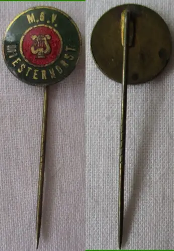 seltene Anstecknadel MGV Männer Gesangverein Miesterhorst um 1930 (118035)