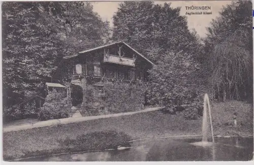 84758 Ak Jagdschloss Kissel in Thüringen um 1920