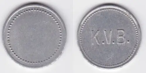 Aluminium Wertmarke K.V.B. (Kölner Verkehrsbetriebe?) (123654)