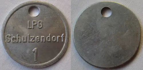 Aluminium Wertmarke LPG Schulzendorf 1 landwirt. Produktionsgenossens. (115631)