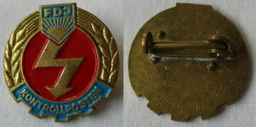 DDR Abzeichen FDJ Kontrollposten Bartel Band 1 Nr. 91 e (144714)