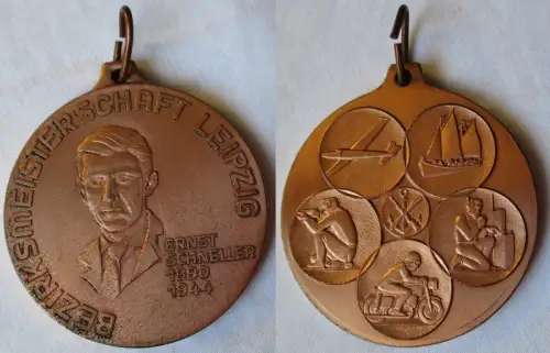 DDR Medaille GST Bezirksmeisterschaft Leipzig Ernst Schneller 1890-1944 (126511)