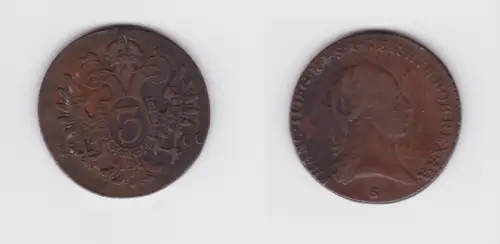 3 Kreuzer Kupfer Münze RDR Habsburg Österreich Franz II. 1800 S ss(127132)