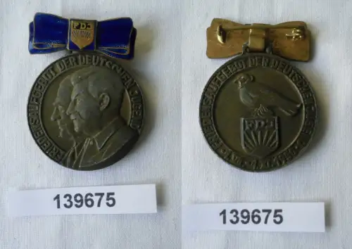 DDR Medaille Friedensaufgebot der Deutschen Jugend FDJ 1950 (139675)