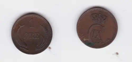 1 Öre Kupfer Münze Dänemark 1874 (127015)