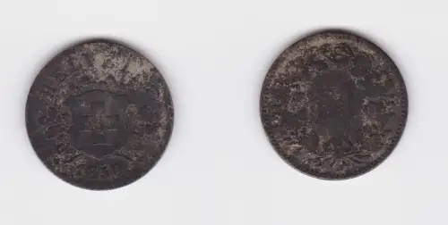 10 Rappen Kupfer Nickel Münze Schweiz 1850 B (126868)