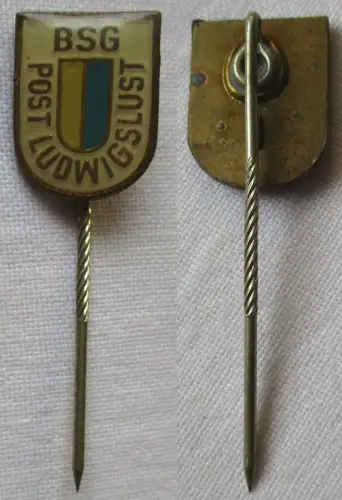 DDR Sport Anstecknadel Mitgliedsabzeichen BSG Post Ludwigslust (145344)