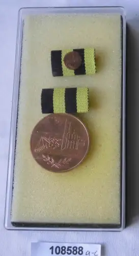 DDR Medaille für Verdienste in der Kohleindustrie Bronze im Originaletui