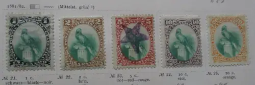 seltene Briefmarkensammlung Guatemala 1881 bis 1908 (129099)