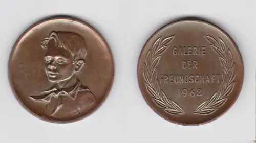 DDR Bronze Medaille Pionier Galerie der Freundschaft 1968 (139598)
