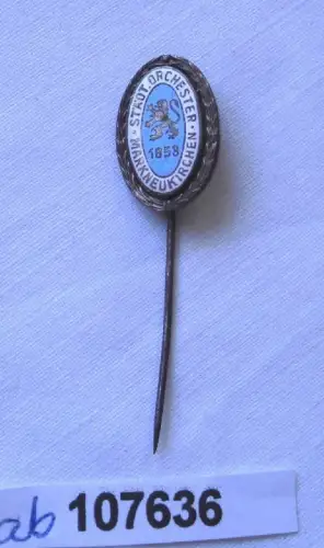 emailliertes Abzeichen Städt.Orchester Markneukirchen 1853 um 1925 (107636)