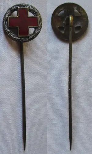 alte Anstecknadel rotes Kreuz im Lorbeerkranz um 1930 (126022)