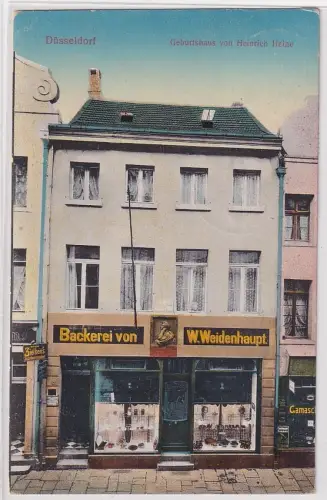 42693 Ak Düsseldorf - Geburtshaus von Heinrich Heine 1921