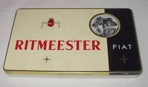 schöne alte Blechdose Zigarren Ritmeester Fiat