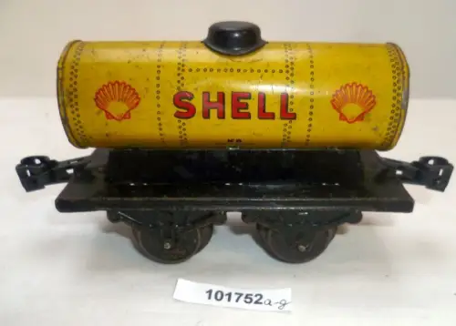 Modelleisenbahn Spur 0 KB Karl Bub Shell Tankwagen aus Blech