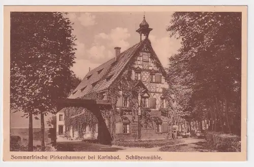 907437 Ak Sommerfrische Pirkenhammer bei Karlsbad - Schützenmühle um 1915