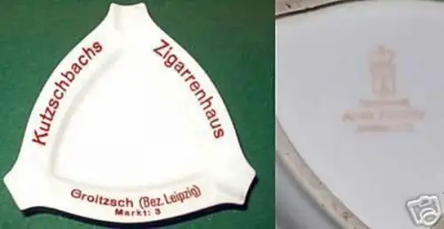 Reklame Aschenbecher Zigarrenhaus Groitzsch um 1930