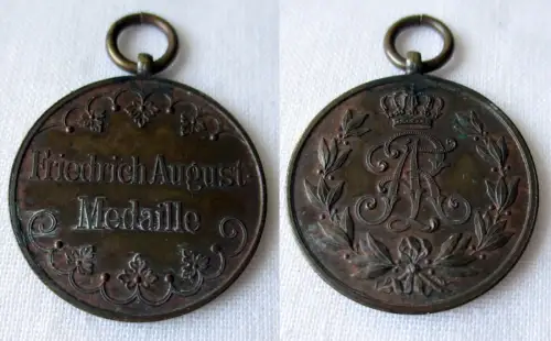Sachsen Friedrich August Medaille Bronze (164845)