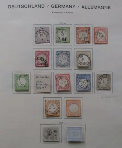 Deutsches REICH 1872/1945- Sammlung nahezu komplett inkl. Block 2 und 3 (111597)