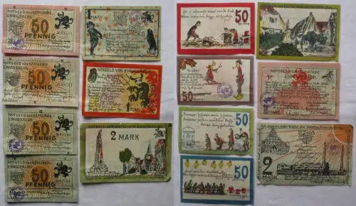 7 Banknoten Notgeld Gemeinde Ennigerloh 1.6.1921 (168675)