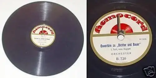 Schellack Platte Suppé "Dichter u. Bauer" Ouvertüre (C)