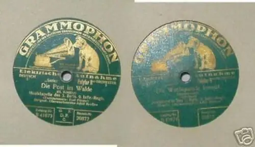 alte Schellack Platte Musikkorps des 9. Infanterie Regts