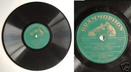 Schellack Platte Grammophon Kristall-Palast-Sänger (q)
