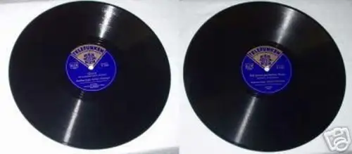Schellack Platte Telefunken-Muster Wurlitzer-Orgel (t)