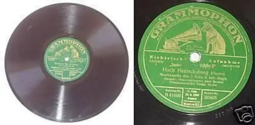 Schellack Platte Grammophon "Fridericus Rex" Marsch U