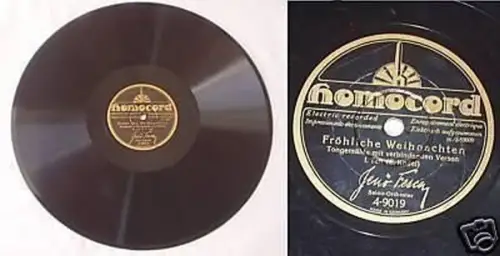Schellackplatte Homocord Fröhliche Weihnachten (Di8824)