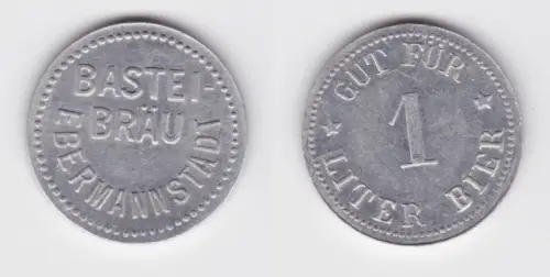Gut für 1 Liter Bier Biermarke Aluminium Bastei Bräu Ebermannstadt (138026)