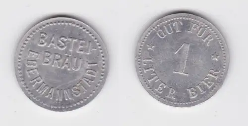 Gut für 1 Liter Bier Biermarke Aluminium Bastei Bräu Ebermannstadt (131979)