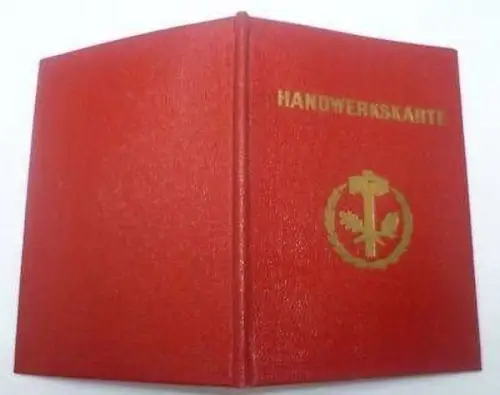 DDR Ausweis Handwerkskarte Handelskammer Halle 1959