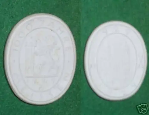 DDR Porzellan Medaille 1000 Jahre Meißen 1929