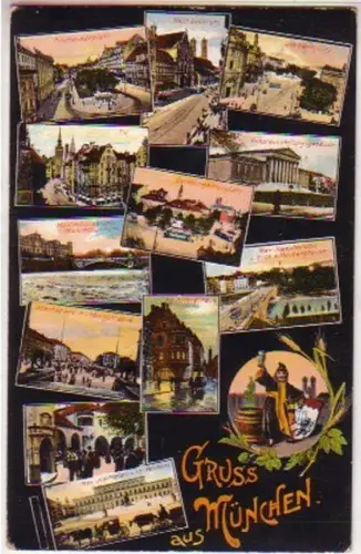 15815 Mehrbild Feldpost Ak Gruß aus München 1916