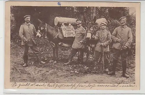 39589 Feldpost Ak Militär Eseltransport 1916
