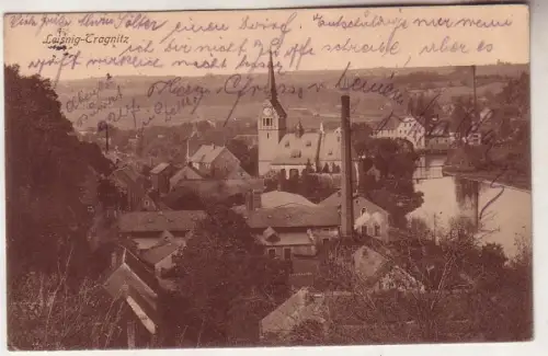 60365 Feldpost Ak Leisnig Tragnitz Totalansicht 1914