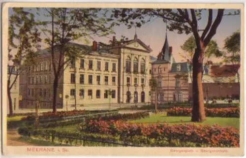 13843 Feldpost Ak Meerane Georgenplatz 1940