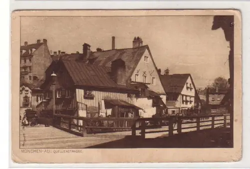 60132 Feldpost Ak München Au Quellenstrasse 1914