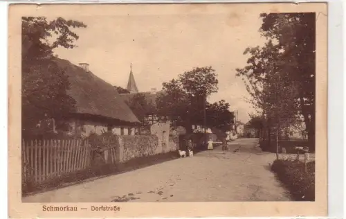 55715 Feldpost Ak Schmorkau Dorfstrasse 1918