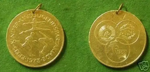 DDR Medaille Kreis-Kinder und Jugendspartakiade 1973