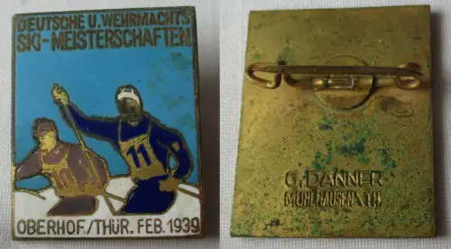 Abzeichen Deutsche u. Wehrmachts Ski-Meisterschaften Oberhof Thür. 1939 (171243)