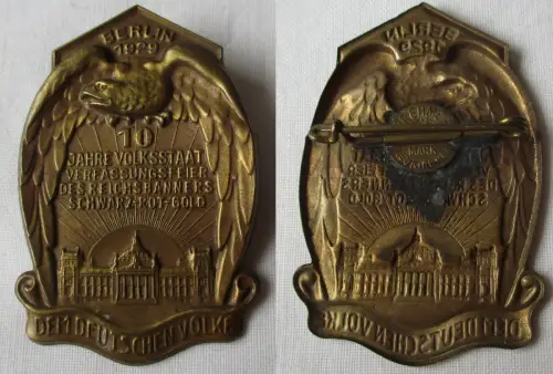 10 Jahre Verfassungsfeier Reichsbanner Schwarz-Rot-Gold Berlin 1929 (171318)