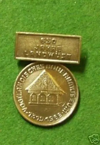 DDR Abzeichen 650 Jahre Landwüst 1319-1969