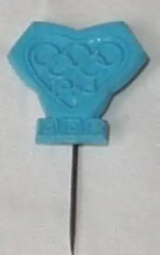 blaues DDR Abzeichen Olympiade 1968
