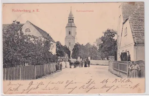 27582 Ak Fichtenberg an der Elbe Schlossstrasse 1903
